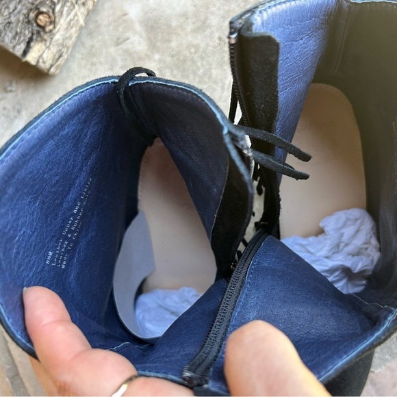 DW boots leather suede fringe black western ankle Hardy booties Sz-8.5M. E - Picture 12 of 14